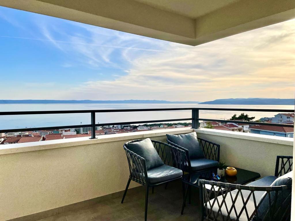 Apartment Linda With Panoramic Sea View ماكارسكا المظهر الخارجي الصورة